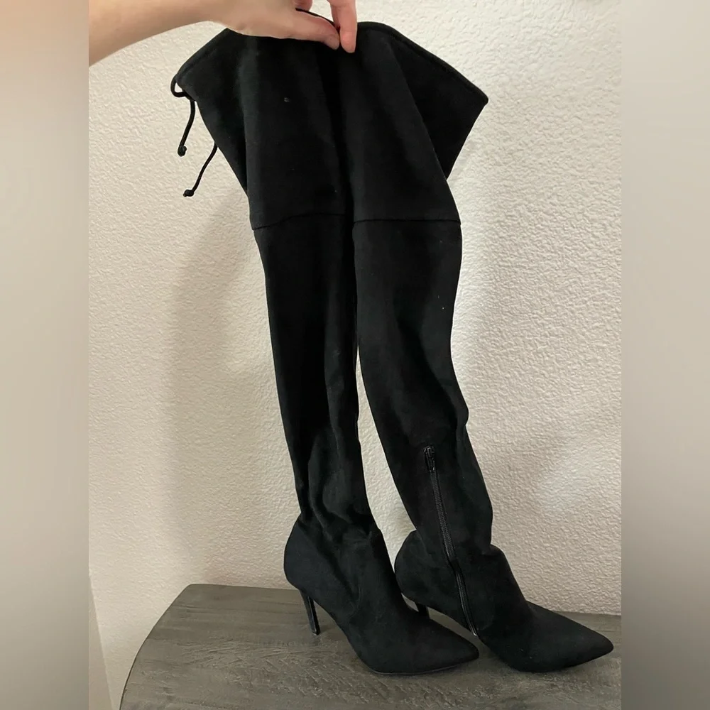 Aldo Black suede Over-the-Knee Women's Boots